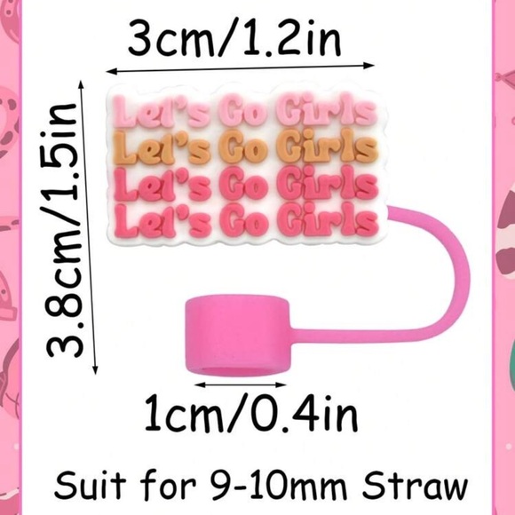 Country Girl Let’s Go Girls Straw Covers sold separately For Stanley Cup - Picture 2 of 5